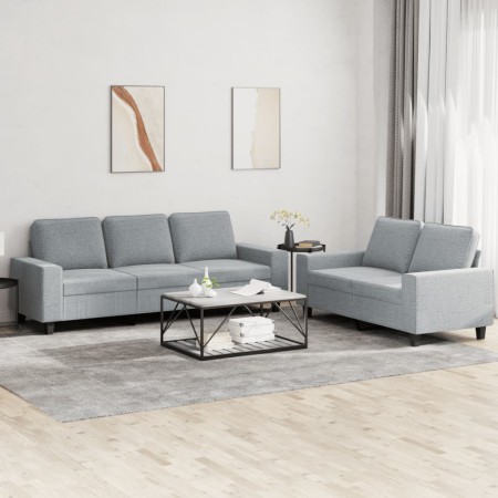 2-piece light gray fabric sofa set by , Sofas - Ref: Foro24-3201898, Price: 571,82 €, Discount: %