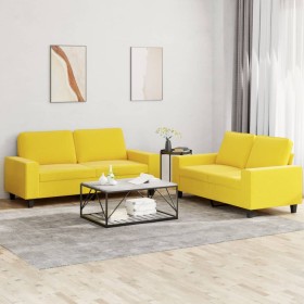 2-piece light yellow fabric sofa set by , Sofas - Ref: Foro24-3201887, Price: 421,19 €, Discount: %