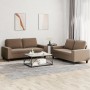 Set aus 2-teiligen Sofas brauner Stoff von , Sofas - Ref: Foro24-3201885, Preis: 514,21 €, Rabatt: %