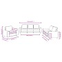 Set aus 3-teiligen Sofas rot-roter Stoff von , Sofas - Ref: Foro24-3201872, Preis: 709,99 €, Rabatt: %