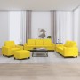 4-piece light yellow fabric sofa set by , Sofas - Ref: Foro24-3201879, Price: 690,99 €, Discount: %