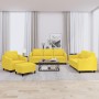 Set of sofas with 4 light yellow fabric cushions by , Sofas - Ref: Foro24-3201783, Price: 695,05 €, Discount: %