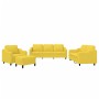 Set of sofas with 4 light yellow fabric cushions by , Sofas - Ref: Foro24-3201783, Price: 695,05 €, Discount: %