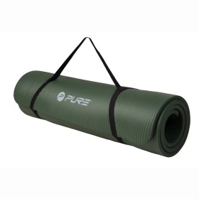 Pure2Improve Khaki Green Nitrile Rubber (NBR) Mat by Pure2Improve, Pilates and yoga mats - Ref: Foro24-424513, Price: 60,99 €...