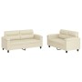 2-piece cream synthetic leather sofa set with cushions by , Sofas - Ref: Foro24-3202363, Price: 469,33 €, Discount: %