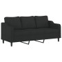 Set Sofas mit Kissen 3 Stück schwarzer Stoff von , Sofas - Ref: Foro24-3201774, Preis: 705,30 €, Rabatt: %