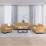 Set Sofas mit Kissen 3 Stück brauner Samt von , Sofas - Ref: Foro24-3201961, Preis: 658,99 €, Rabatt: %