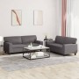 2-piece gray faux leather sofa set by , Sofas - Ref: Foro24-3201916, Price: 530,86 €, Discount: %