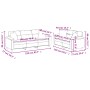 Set Sofas mit Kissen 2 Stück Mikrofaserstoff creme von , Sofas - Ref: Foro24-3202354, Preis: 580,58 €, Rabatt: %