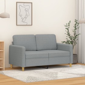 2-Sitzer-Sofa aus hellgrauem Stoff 120 cm von , Sofas - Ref: Foro24-359470, Preis: 224,04 €, Rabatt: %