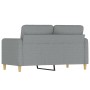 Light gray fabric 2-seater sofa, 120 cm by , Sofas - Ref: Foro24-359470, Price: 222,25 €, Discount: %