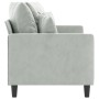 Sofá de 2 plazas de terciopelo gris claro 140 cm de , Sofás - Ref: Foro24-359303, Precio: 245,04 €, Descuento: %