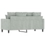 Sofá de 2 plazas de terciopelo gris claro 140 cm de , Sofás - Ref: Foro24-359303, Precio: 245,04 €, Descuento: %