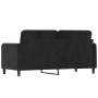 2-Sitzer-Sofa aus schwarzem Samt 140 cm von , Sofas - Ref: Foro24-359447, Preis: 213,81 €, Rabatt: %