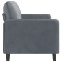 Dark gray velvet 3-seater sofa, 180 cm by , Sofas - Ref: Foro24-359453, Price: 247,30 €, Discount: %