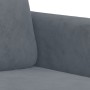 Dark gray velvet 3-seater sofa, 180 cm by , Sofas - Ref: Foro24-359453, Price: 247,30 €, Discount: %