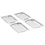 Gastronorm trays 12 units GN 1/4 20 mm stainless steel by vidaXL, Buckets for steam tables - Ref: Foro24-50899, Price: 43,62 ...