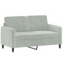 3-piece light gray velvet sofa set with cushions by , Sofas - Ref: Foro24-3202044, Price: 538,99 €, Discount: %