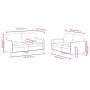 Sofagarnitur mit 2 Stück hellgrauen Samtkissen von , Sofas - Ref: Foro24-3201994, Preis: 431,84 €, Rabatt: %