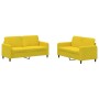 2-piece yellow velvet sofa set by , Sofas - Ref: Foro24-3201980, Price: 441,89 €, Discount: %