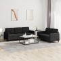 Set aus 2-teiligen Sofas aus schwarzem Samt von , Sofas - Ref: Foro24-3202019, Preis: 528,07 €, Rabatt: %