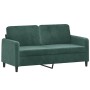 Sofagarnitur mit 2 Stück dunkelgrünen Samtkissen von , Sofas - Ref: Foro24-3201996, Preis: 503,37 €, Rabatt: %