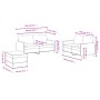 Set von Sofas mit 3 Stück Kissen hellgrauer Samt von , Sofas - Ref: Foro24-3202004, Preis: 491,67 €, Rabatt: %