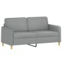 Set von Sofas mit 2 Stück Kissen aus hellgrauem Stoff von , Sofas - Ref: Foro24-3202086, Preis: 447,11 €, Rabatt: %