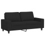 Black fabric 2-seater sofa, 140 cm by , Sofas - Ref: Foro24-359395, Price: 266,37 €, Discount: %