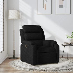 Sillón reclinable de tela negro de , Sillones - Ref: Foro24-373464, Precio: 220,99 €, Descuento: %