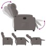 Sillón reclinable de tela gris taupe de , Sillones - Ref: Foro24-373470, Precio: 226,42 €, Descuento: %