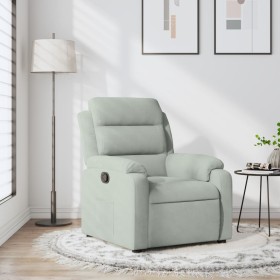 Light gray velvet recliner by , Armchairs - Ref: Foro24-373500, Price: 222,99 €, Discount: %