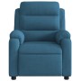 Sillón de masaje reclinable de terciopelo azul de , Sillones - Ref: Foro24-373521, Precio: 235,72 €, Descuento: %