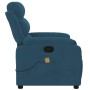 Sillón de masaje reclinable de terciopelo azul de , Sillones - Ref: Foro24-373521, Precio: 235,72 €, Descuento: %