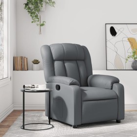 Gray synthetic leather recliner by , Armchairs - Ref: Foro24-373563, Price: 226,85 €, Discount: %