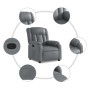 Gray synthetic leather recliner by , Armchairs - Ref: Foro24-373563, Price: 225,99 €, Discount: %