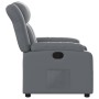 Sillón reclinable de cuero sintético gris de , Sillones - Ref: Foro24-373563, Precio: 226,57 €, Descuento: %