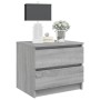 Sonoma gray plywood bedside table 50x39x43.5 cm by vidaXL, Nightstands - Ref: Foro24-815824, Price: 52,44 €, Discount: %