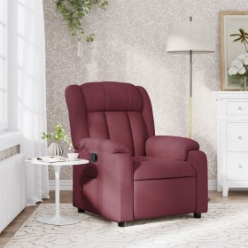 Sillón reclinable de tela rojo tinto de , Sillones - Ref: Foro24-373577, Precio: 214,99 €, Descuento: %