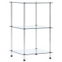 3-stufiges transparentes Regal aus gehärtetem Glas 40x40x67 cm von vidaXL, Bücherregale und Regale - Ref: Foro24-249504, Prei...