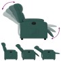 Dark Green Fabric Recliner by , Armchairs - Ref: Foro24-373580, Price: 214,57 €, Discount: %