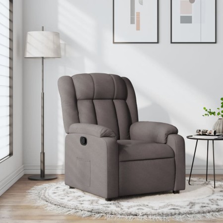 Sillón reclinable de tela gris taupe de , Sillones - Ref: Foro24-373582, Precio: 214,57 €, Descuento: %