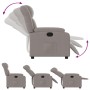 Sillón reclinable de tela gris taupe de , Sillones - Ref: Foro24-373582, Precio: 214,57 €, Descuento: %