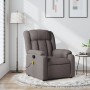 Sillón de masaje reclinable de tela gris taupé de , Sillones - Ref: Foro24-373594, Precio: 240,84 €, Descuento: %