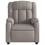 Sillón de masaje reclinable de tela gris taupé de , Sillones - Ref: Foro24-373594, Precio: 240,84 €, Descuento: %