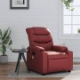 Sillón de masaje reclinable cuero sintético rojo tinto de , Sillones - Ref: Foro24-374144, Precio: 267,65 €, Descuento: %