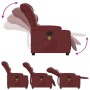 Sillón de masaje reclinable cuero sintético rojo tinto de , Sillones - Ref: Foro24-374144, Precio: 267,65 €, Descuento: %