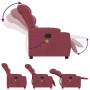 Reclining massage armchair in burgundy fabric by , Armchairs - Ref: Foro24-374159, Price: 239,30 €, Discount: %