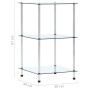 3-stufiges transparentes Regal aus gehärtetem Glas 40x40x67 cm von vidaXL, Bücherregale und Regale - Ref: Foro24-249504, Prei...