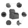 Dark Gray Fabric Power Recliner by , Armchairs - Ref: Foro24-3204957, Price: 255,62 €, Discount: %